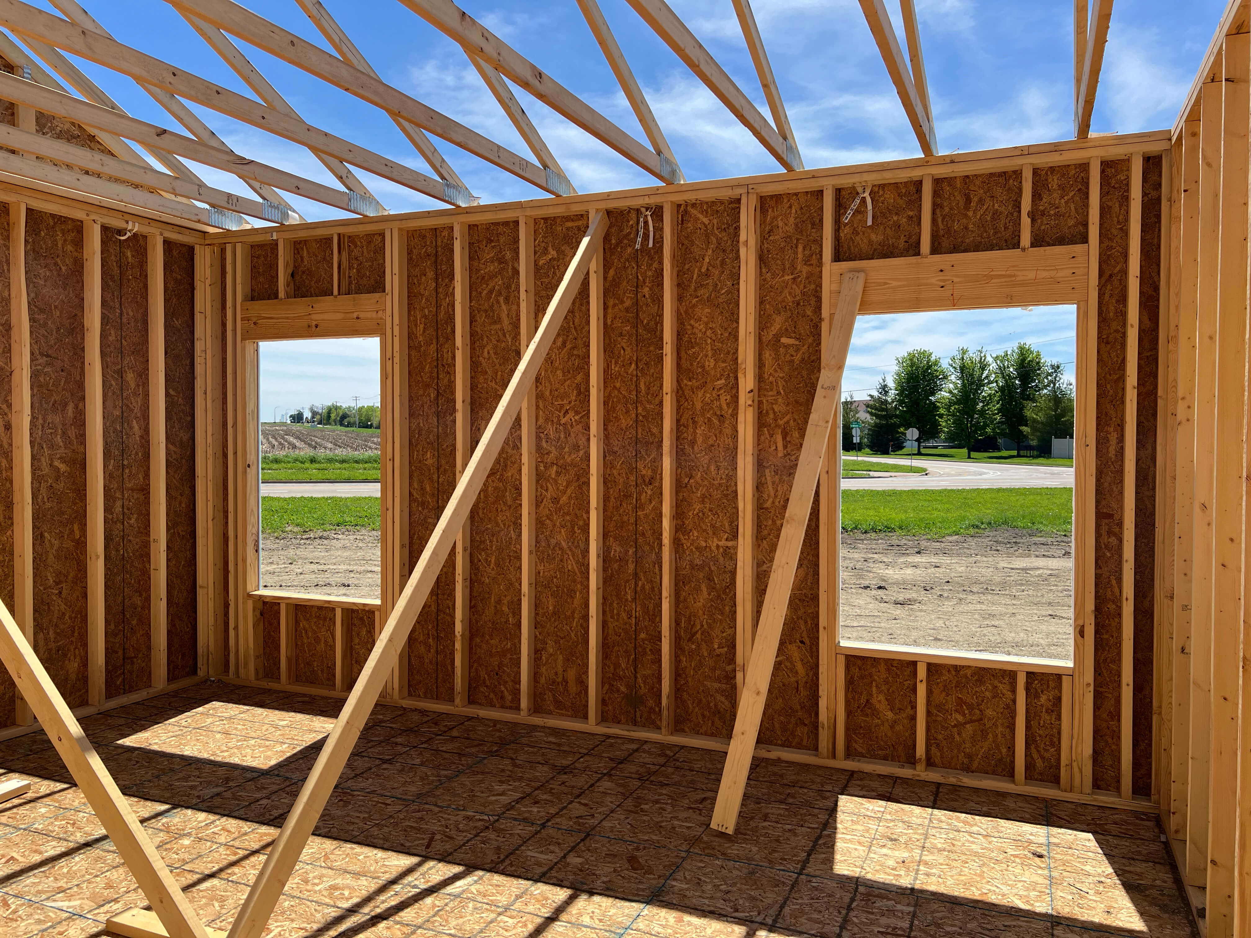 New House Wall Panels & Framing